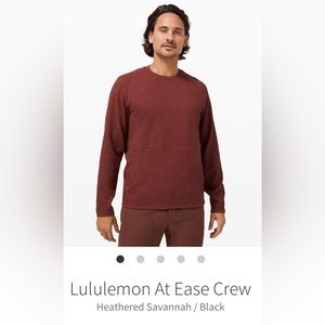 Lululemon at ease crew - Heathered Savannah / Black